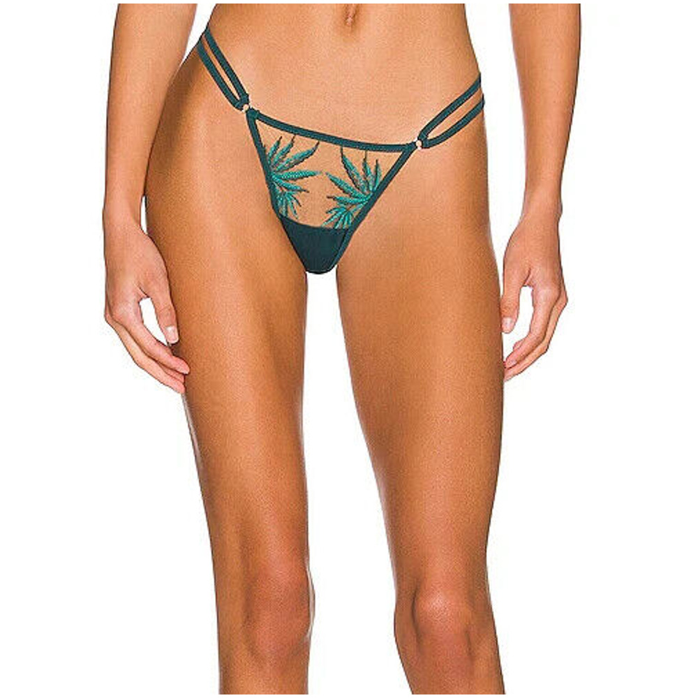 Thistle and Spire Haze Thong‎ Womens 3X Emerald Butterscotch Sheer Revolve